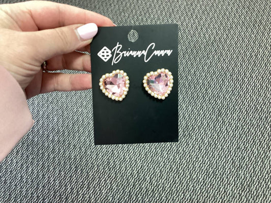 Brianna Cannon - Women's Crystal Heart Earrings