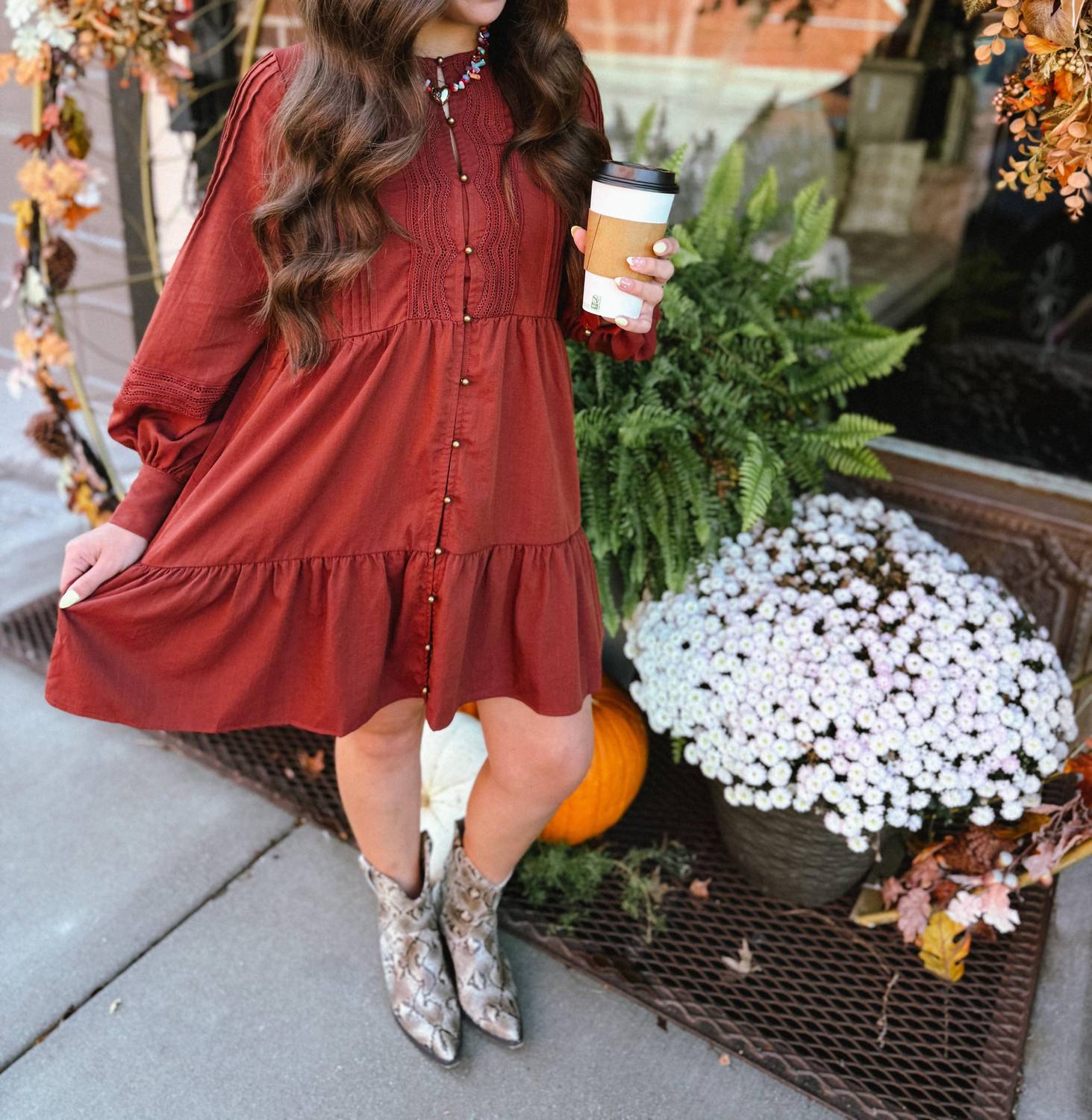 Entro - Honey Brick Mini Dress