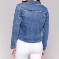 Charlie B - Jean Jacket With Frayed Edges