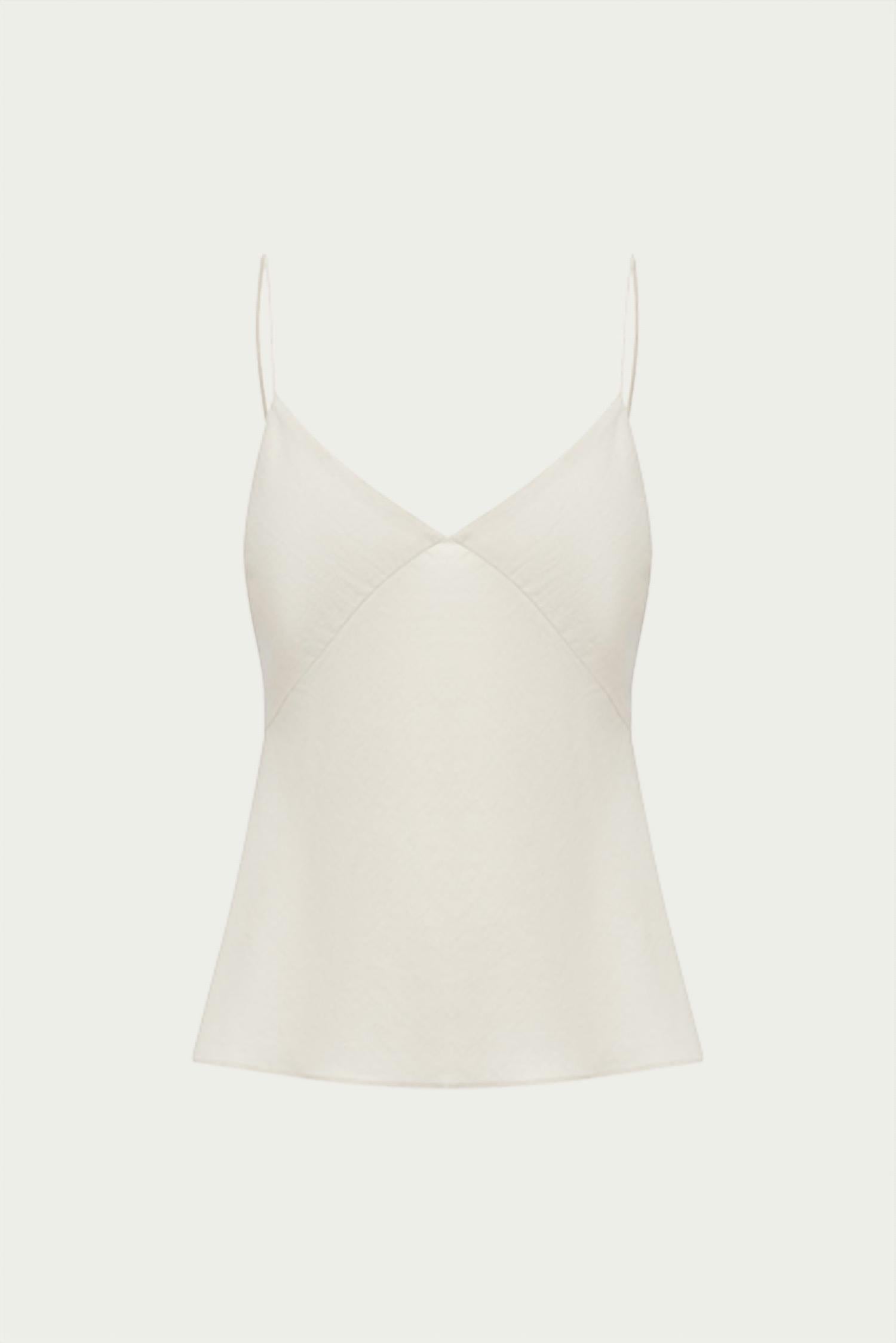 JEAN SILK-COTTON CREPE CAMISOLE
