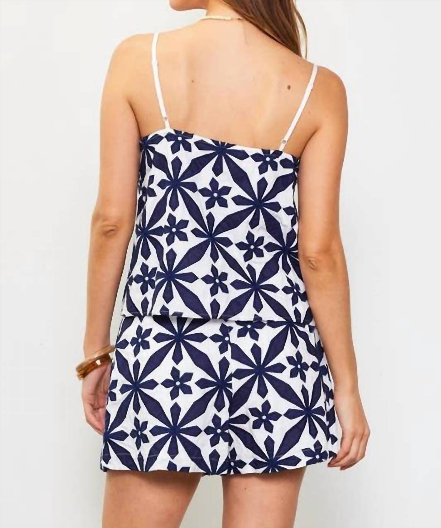 Skies Are Blue - Sleeveless Embroidered Cami Top