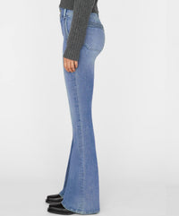 FRAME Double Detail Flare Denim in merced - women's jeans - view 5