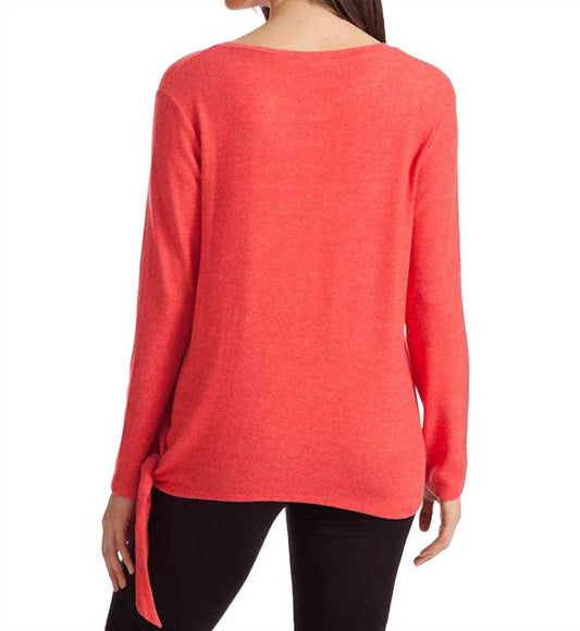 Ellie Side Tie Kashmira Sweater