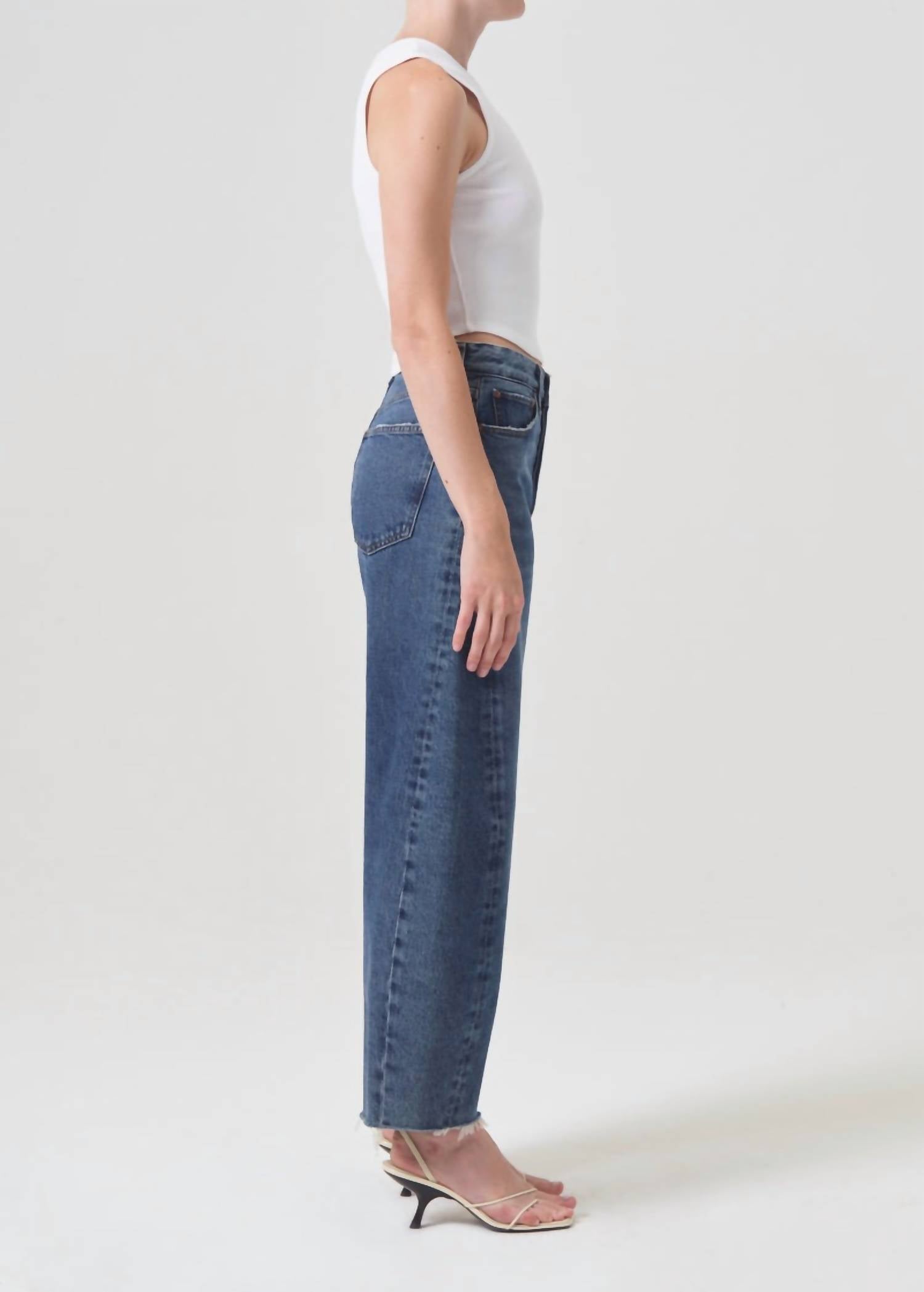 Agolde - Luna High Rise Pieced Taper Jeans