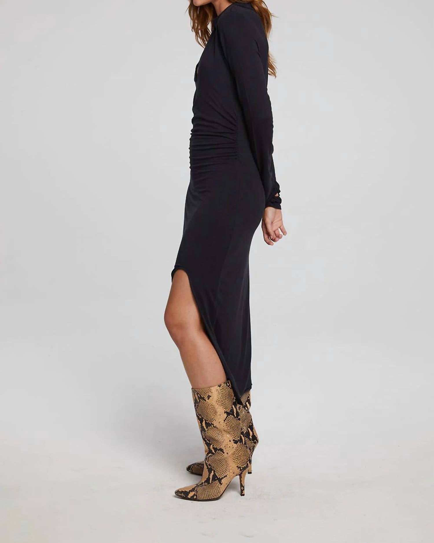 Chaser - Palm Henley Dress