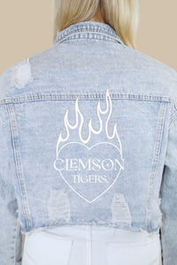 Rivalry Runway - Clemson Tigers Perfect Match Denim Jacket