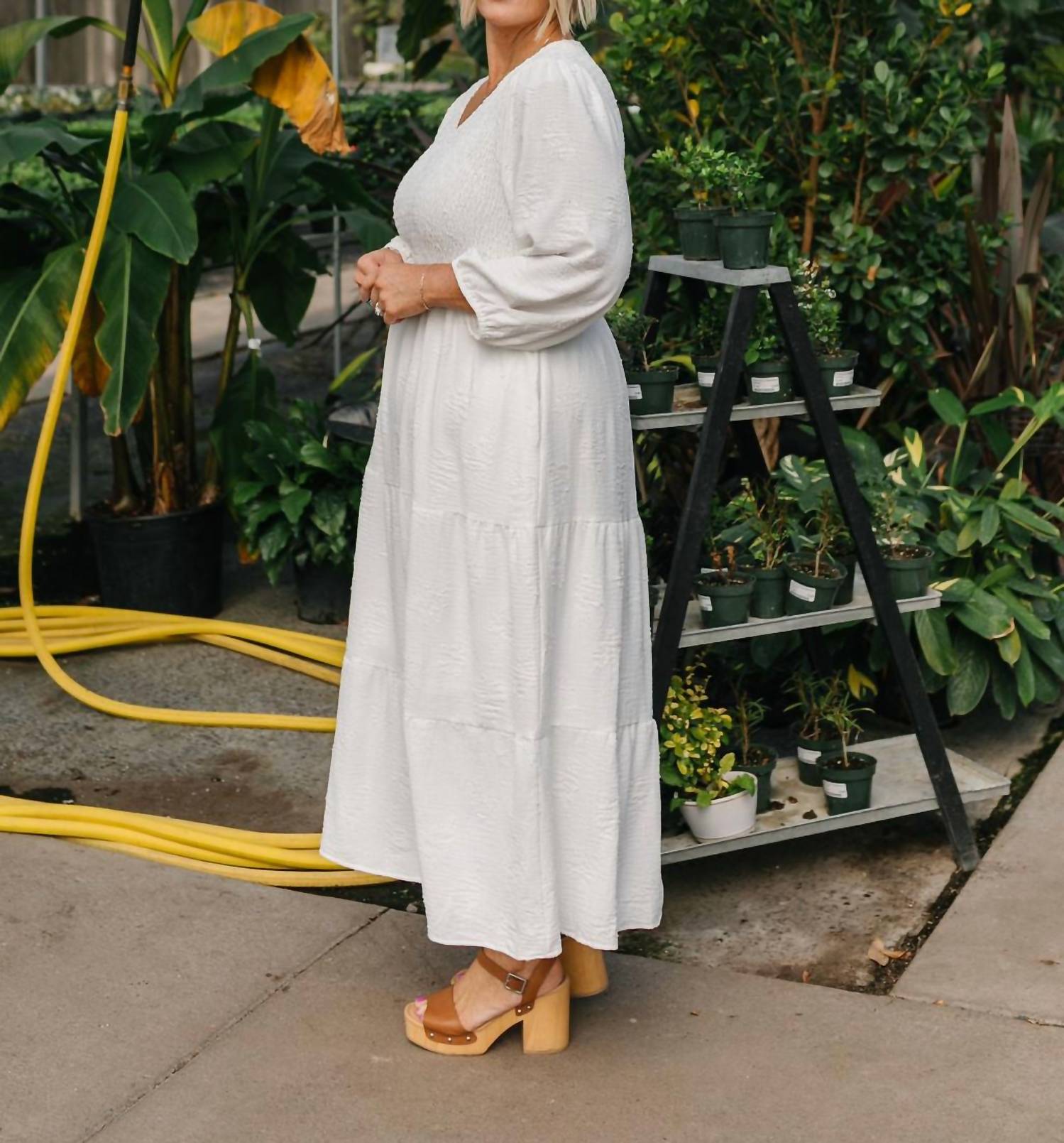 Polagram - Regina Long Sleeve Midi Dress