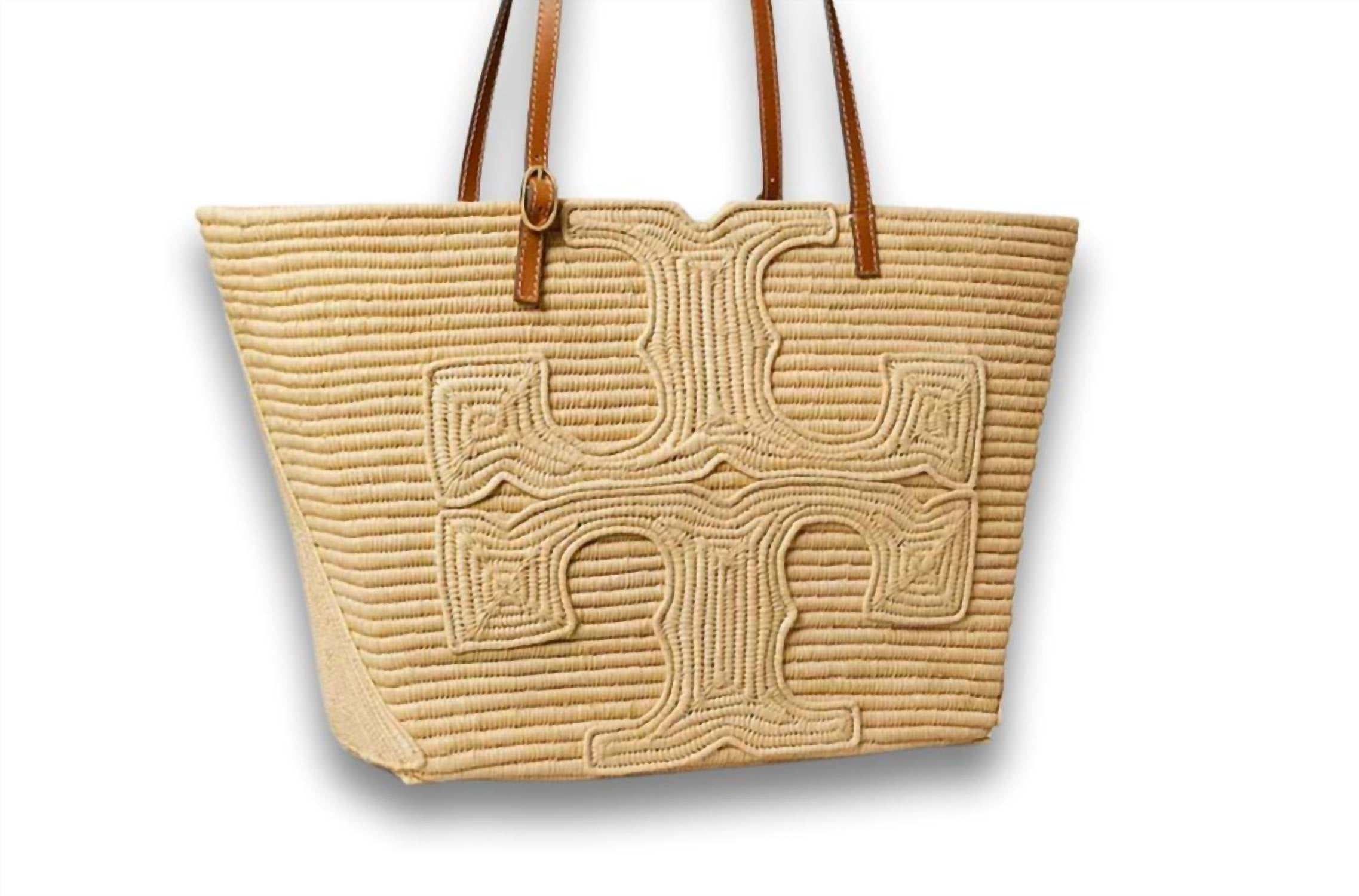 Tory Burch - Large Ella Handwoven Raffia Tote