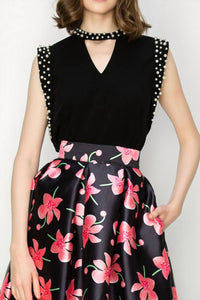Ina Fashion - Isadora Pearl Detail Top