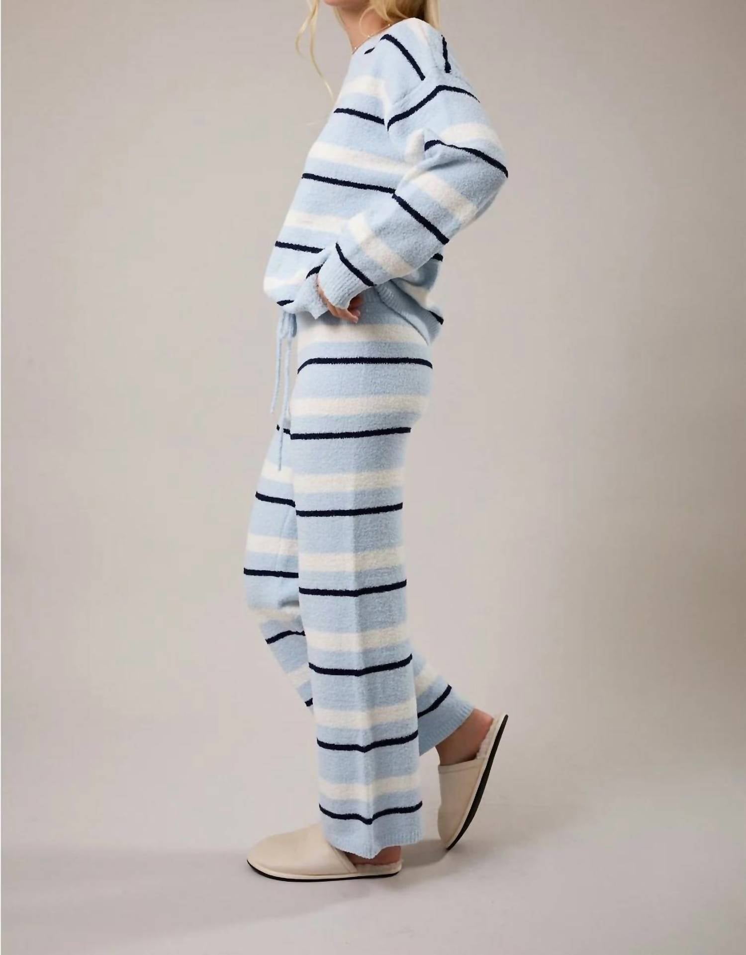 Le Lis - Casual Cool Stripe Sweater Two Piece Set