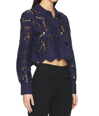 L'Agence - Seychelle Cropped Button Down Shirt