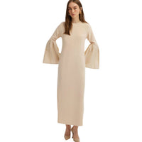 Touche Prive - Taffeta Sleeve Detailed Maxi Dress