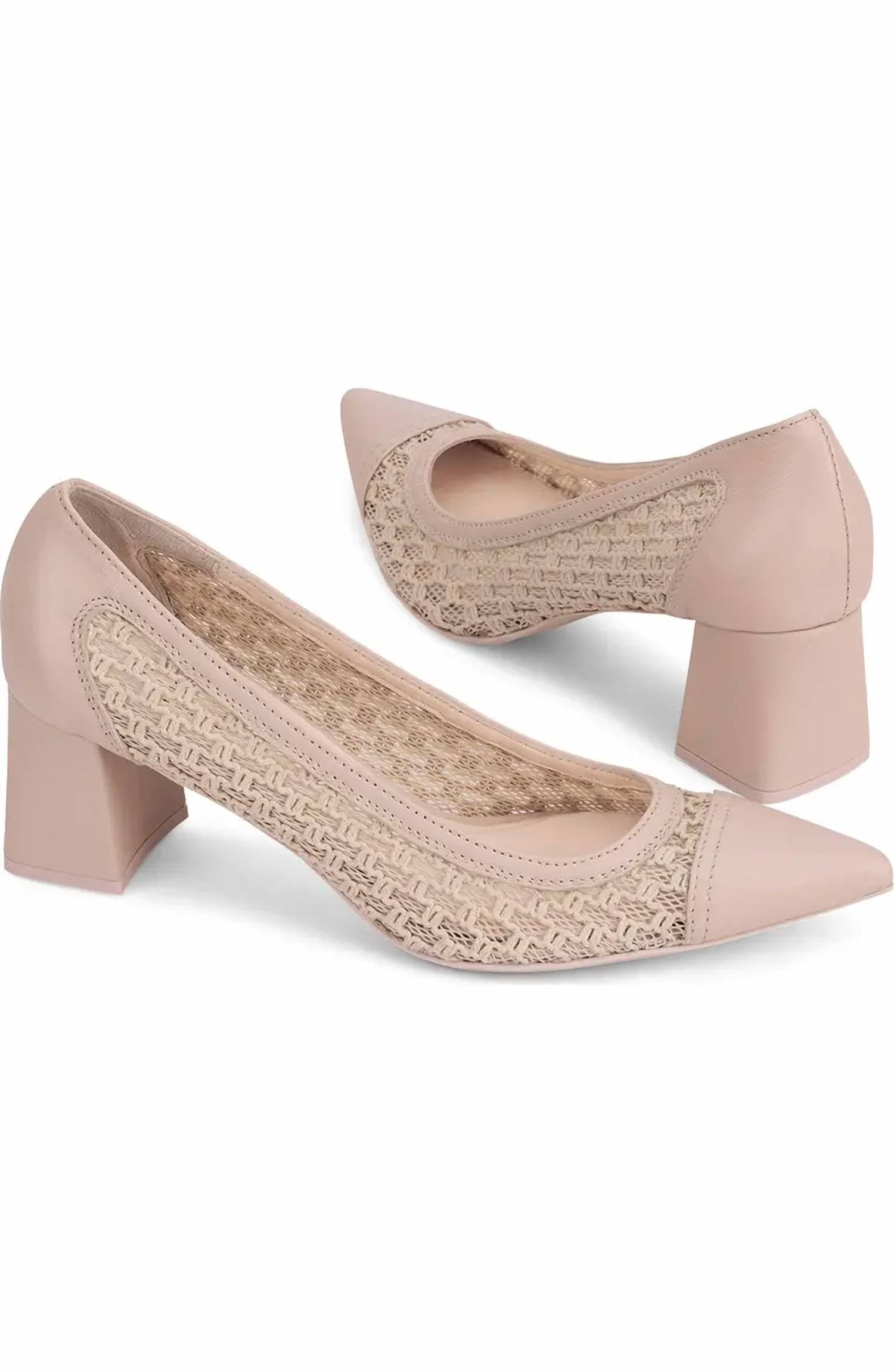 Agl - Women's Crochet Block Heels