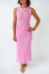 Able - Flirting In Fringe Knit Set