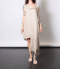 Sanctamuerte - Sleeveless Asymmetric Dress