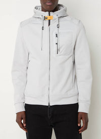 PARAJUMPERS Marcel jacket with hood and chest pocket in light gray - men's jacket