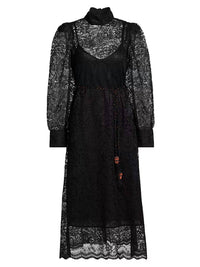 Farm Rio - Lace Tie-Waist Midi Dress