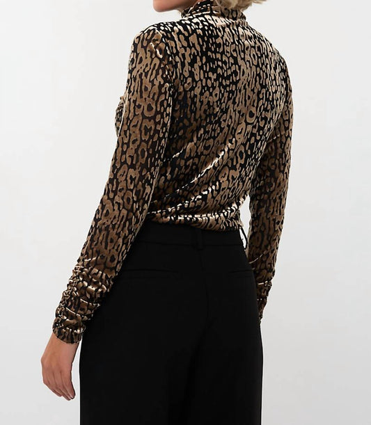 Esqualo - Gathering Leopard Top