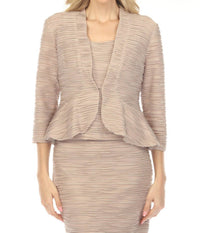 Joseph Ribkoff - Textured Peplum Twin Set