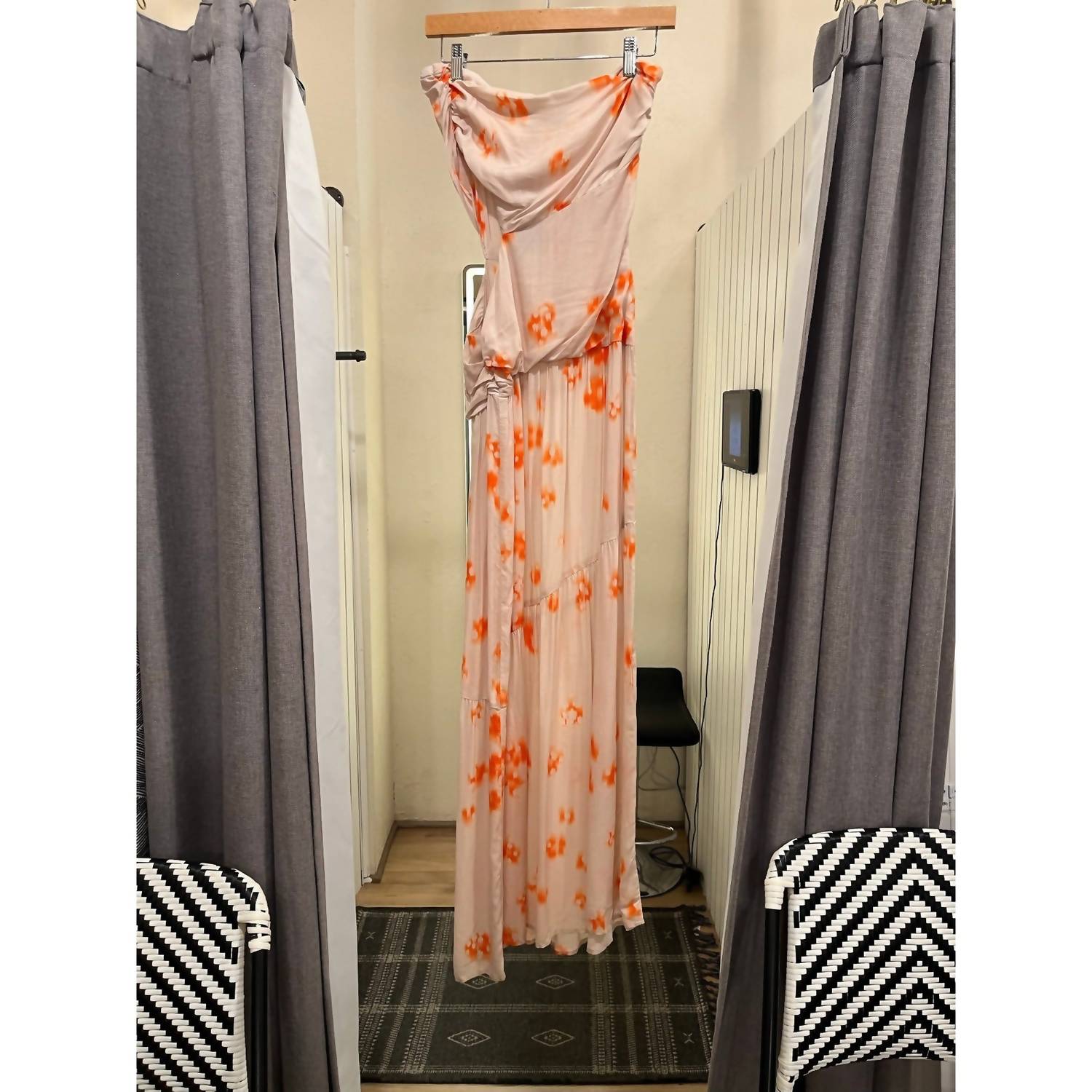 Stillwater Women's Maxi Dress in tan and orange - women's dress