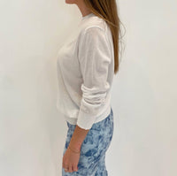 Elliott Lauren - Cotton Charm Crewneck Long Sleeves Sweater