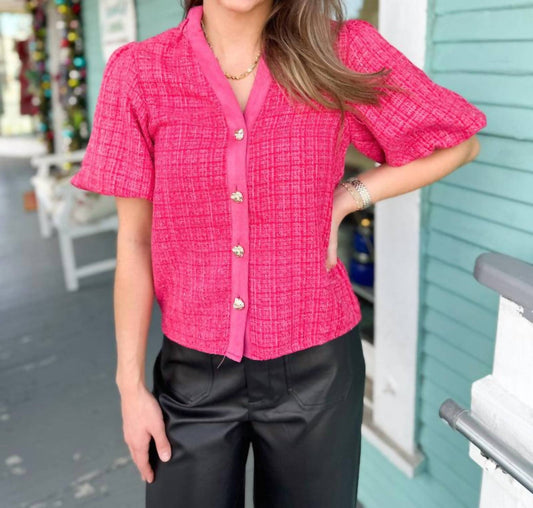 Thml - Puff Pastry Tweed Top