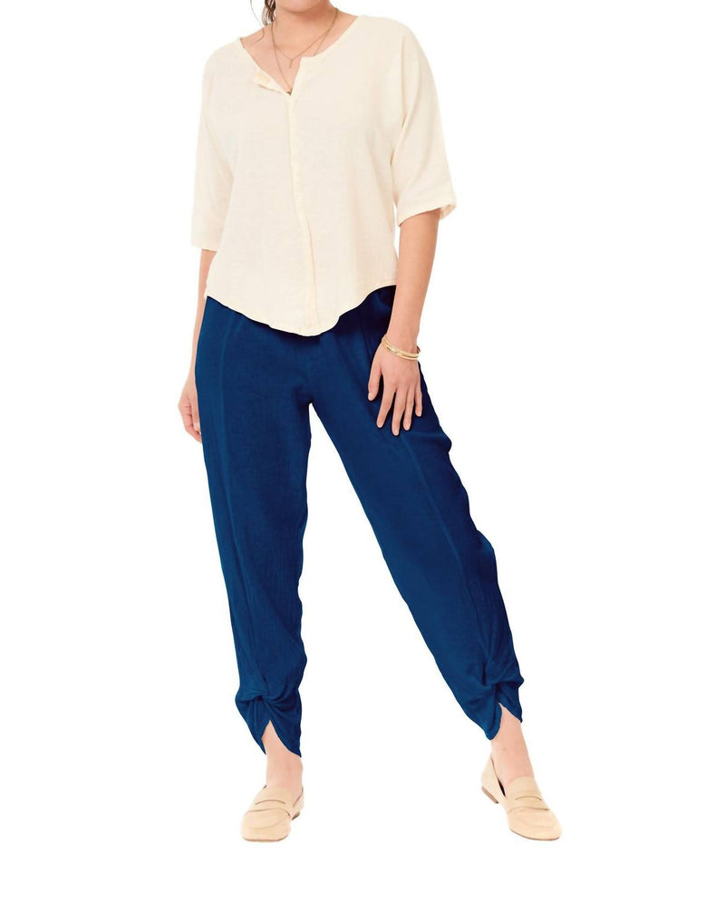 Oh My Gauze! Zoey Pant in sapphire - women's pants