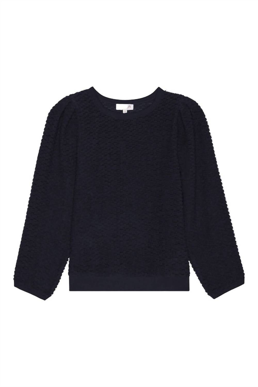 Nation LTD Etta Lace Popover Top in jet black 2 - women's sweater - view 6