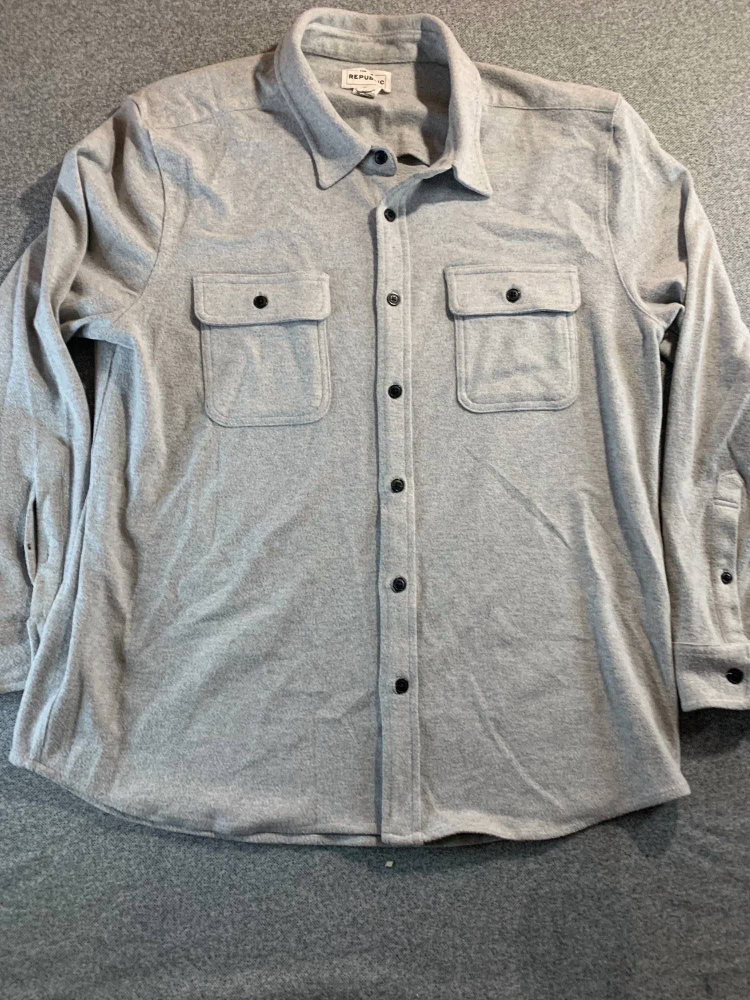 For The Republic - Men's Cut & Sewn Stretch Flannel Shirt