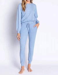 Pj Salvage - Pretty In Pointelle Long Sleeve Lounge Sweater Top