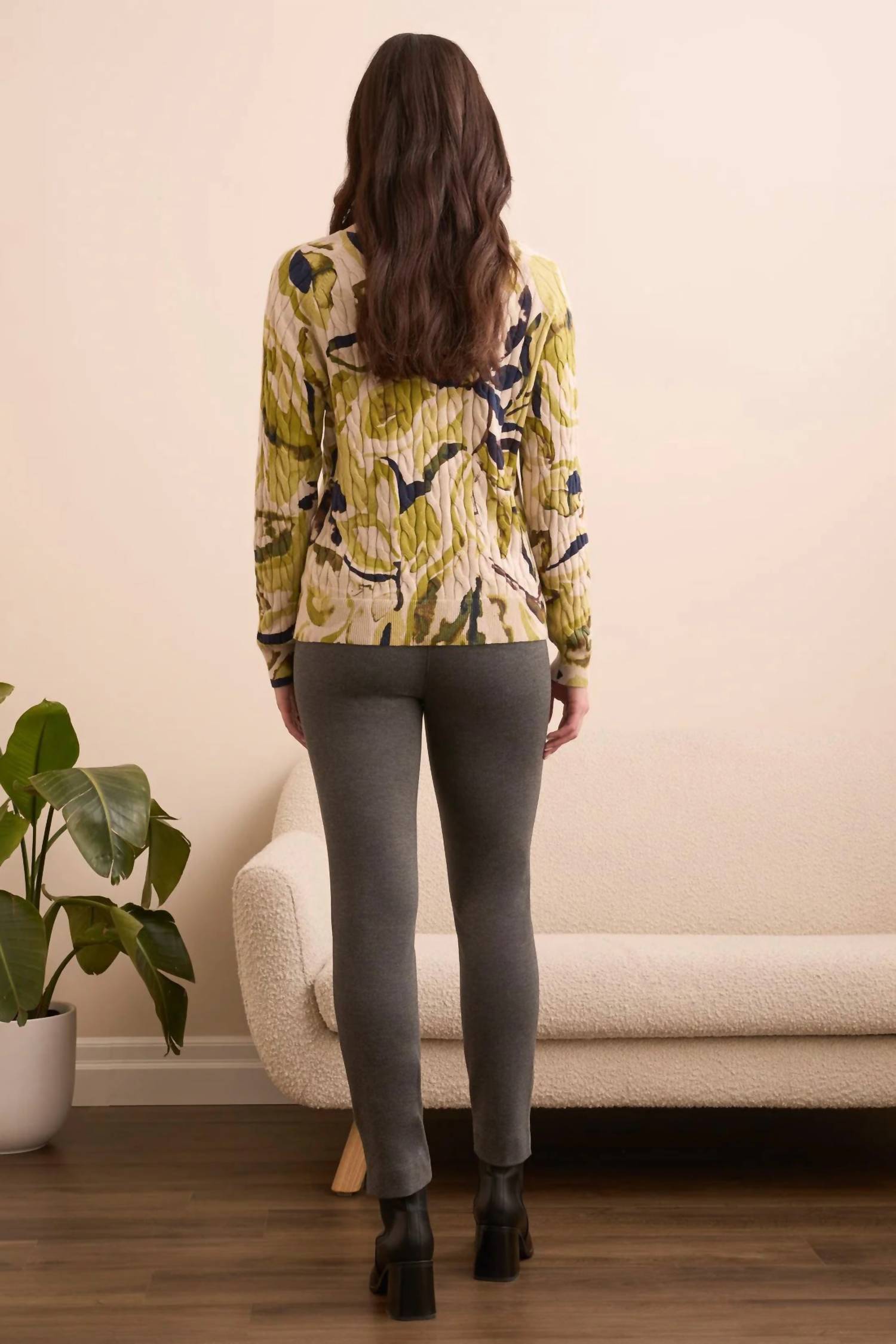 Tribal - Cable Cotton Crew Neck Sweater