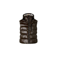 Bogner Fire + Ice Namilia Ski Vest in espresso melange - women's jacket - detail view