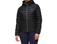 cotopaxi Fuego Hooded Down Jacket - Plus in black - women's jacket
