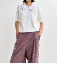 Essentiel Antwerp - Jewelry Embroidered Knit Polo