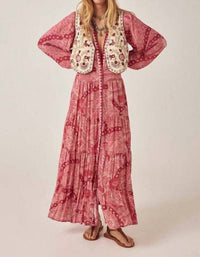 Maison Hotel Lola Vest in rosa rosae - women's jacket - detail view