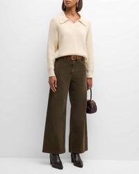 Nili Lotan - Megan Corduroy Mid-rise Wide Leg Pants