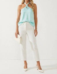 Naked Zebra - Cord Keyhole Sleeveless Top