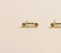 Jaxkelly - Women's Bar Opal Earrings