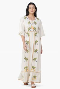 America & Beyond - Palm Maxi Dress