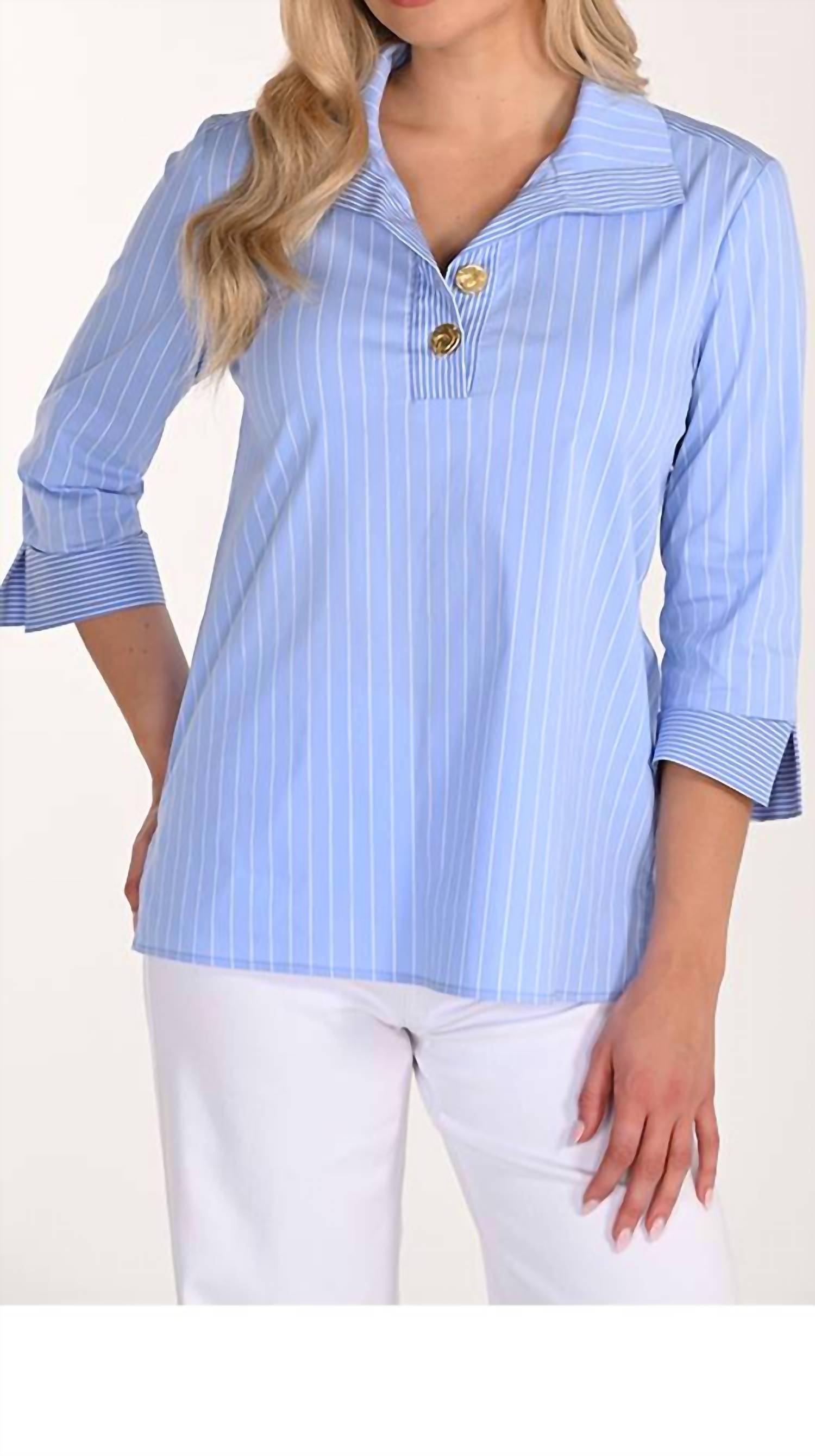 Frank Lyman - Striped Tunic Blouse