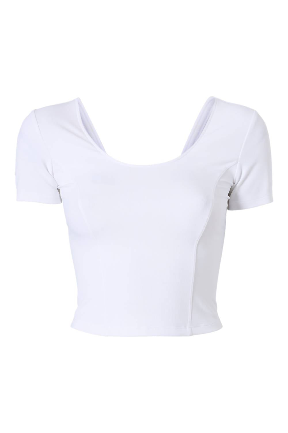 Bandier - Rib Crop Short Sleeve