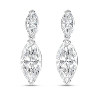Diana M Jewels - 15.00 Ct Lab-grown Marquise-cut Diamond Drop Earrings