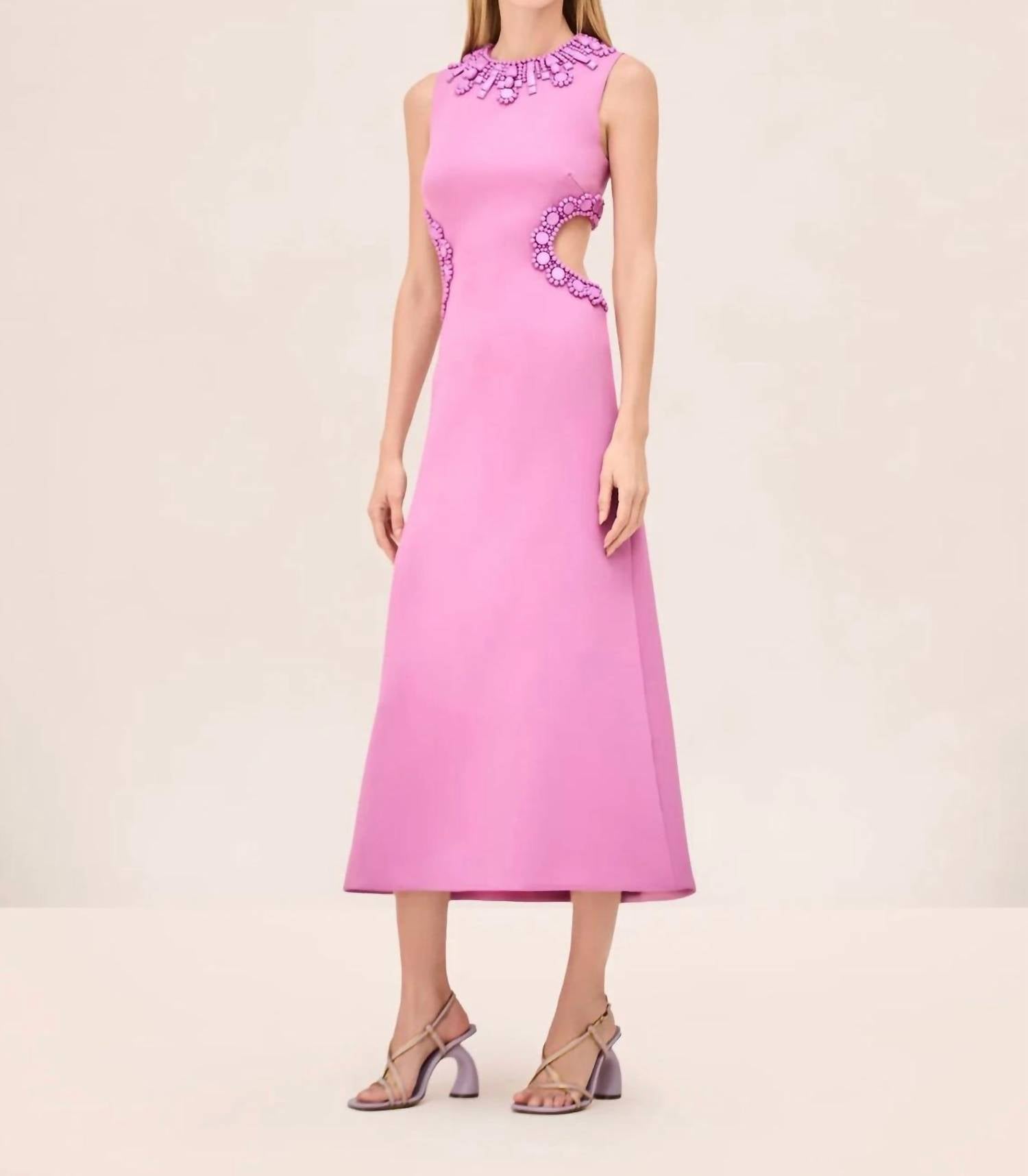 ALEXIS Leda Sleeveless Midi Dress in orchid - women's dress