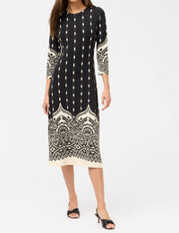 Johnny Was BELLAMY MIDI DRESS in lilith - women's dress