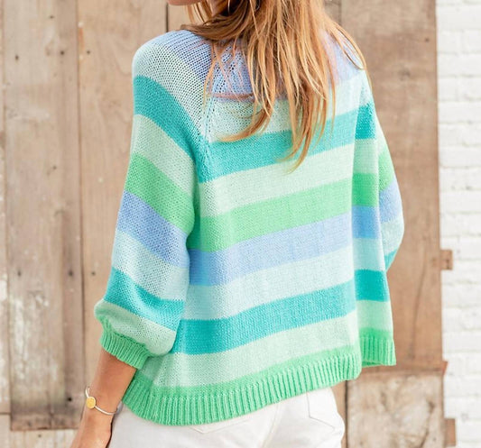 Wooden Ships - Venezia Striped Raglan Sweatshirt