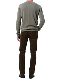 Citizens of Humanity Gage Slim Straight Corduroy Pants in olive - men's pants - alternate view