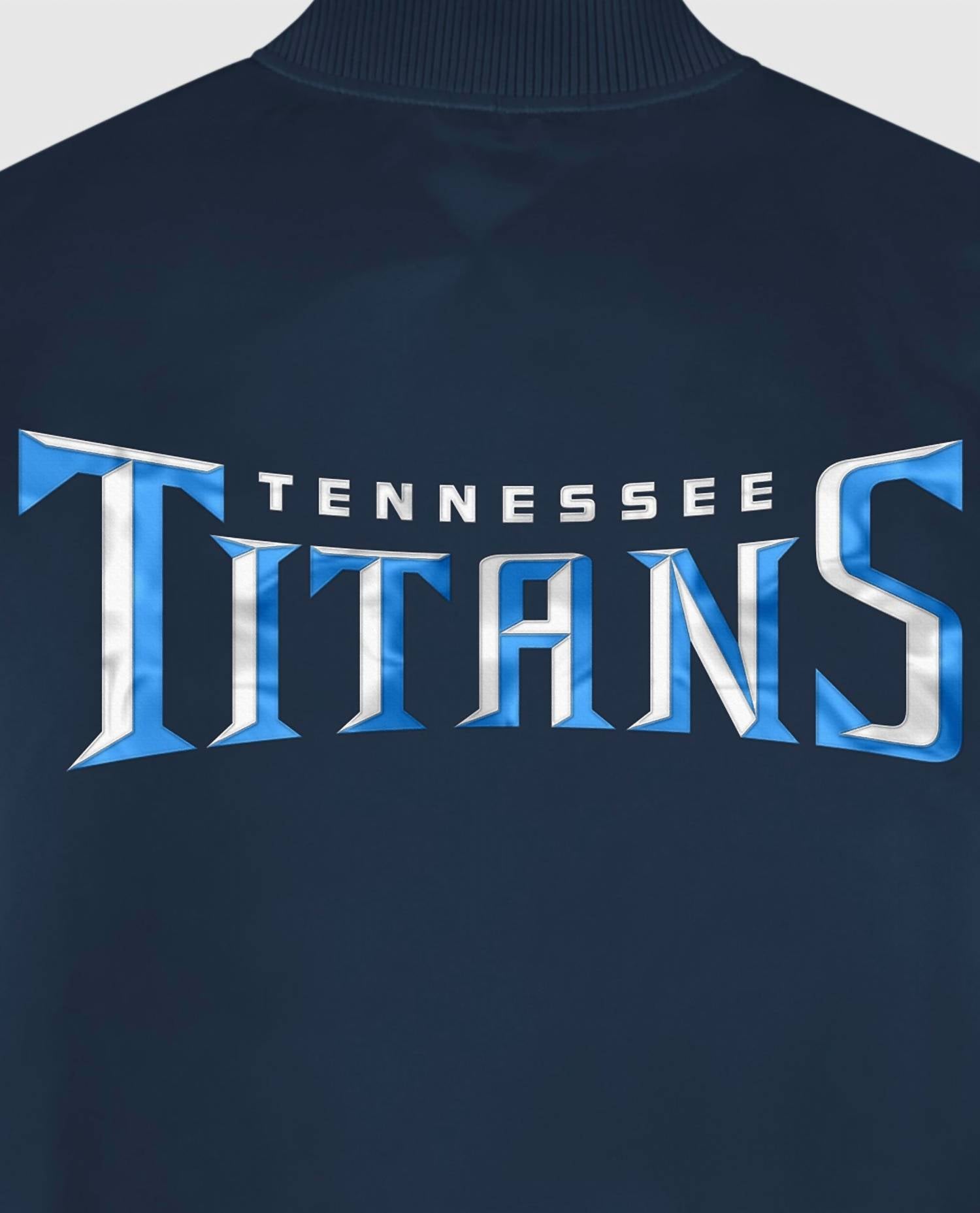 Starter - Men's Tennessee Titans Satin Full-snap Jacket