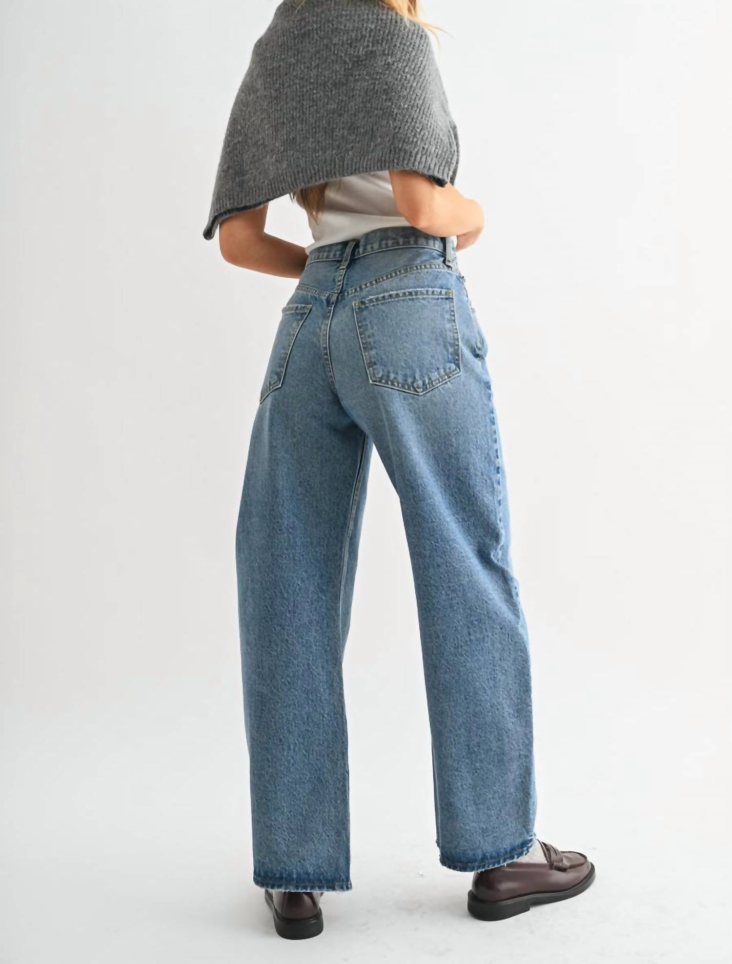 Just Black Denim - Paige High Rise Barrel Jean