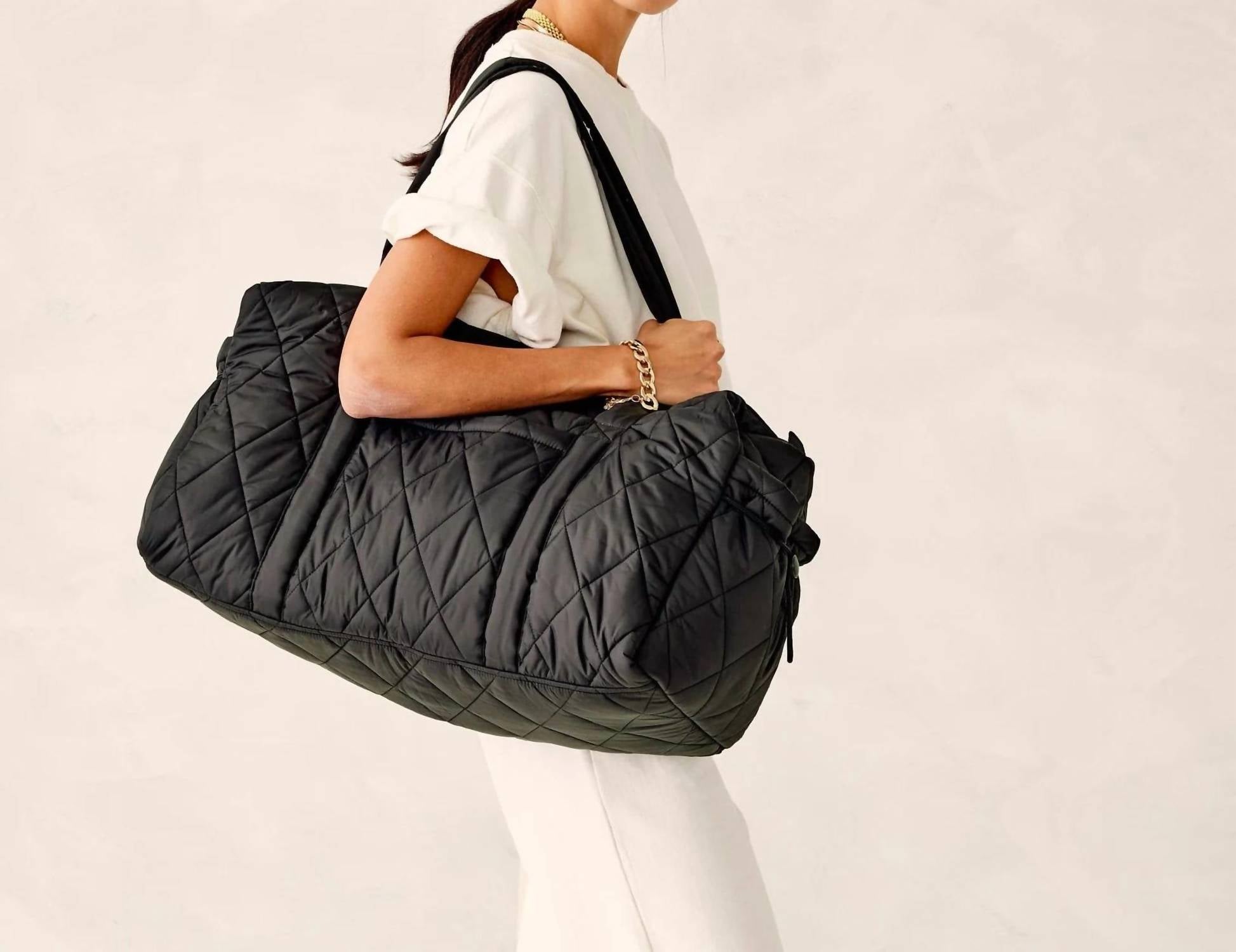 Vera Bradley Women's Large Original Duffel Bag in moonless night - women's bag - detail view