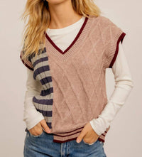Hem & Thread - V-neck Sweater Vest